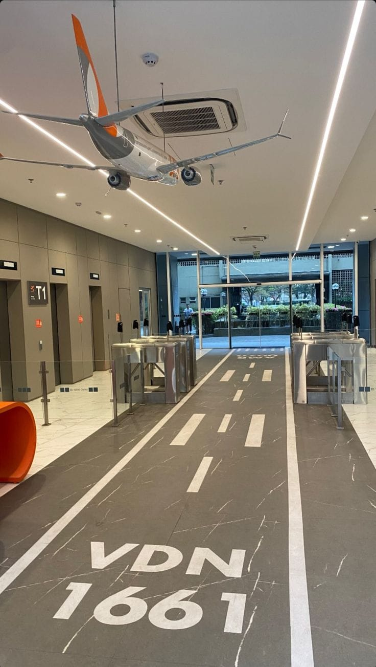 Aviation-Themed Runway Lobby